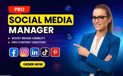 I will manage your social media marketing for you business 