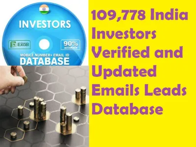 Give You 109,778 India Investors Verified and Updated Emails Leads Database