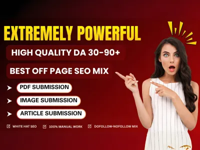 I will rank your SEO with PDF, Image, Article submission mix backlinks