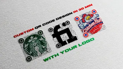 create a custom qr code design with logo in 30 min