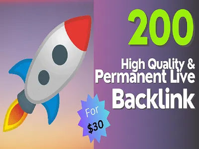 Provide 200 Unique High Quality and Permanent Backlink