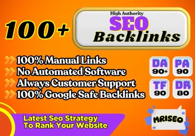 Rank First Page on Google with 100+ Manual SEO Backlinks!