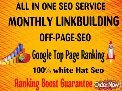 2000 Backlinks Rank on Google 1st page and high Traffic by our incredible Monthly Package