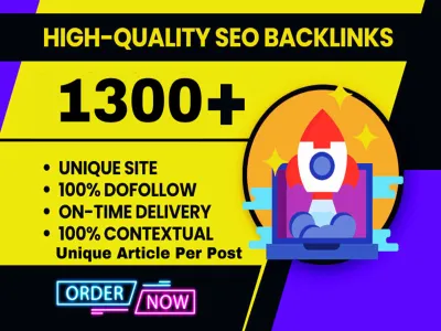 I Will Create 1300 Contextual High Quality Mix SEO Backlinks