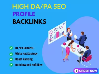 I will do high quality 90 da 50 profile backlinks, links