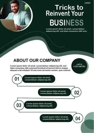 I will design a professional modern flyer, poster and promotional flyer