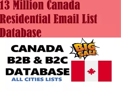 Give You 13 Million Canada Residential Email List Database In 1 Hour 