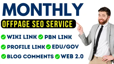 deliver a Complete Monthly SEO Service With Backlinks for Google Top Ranking