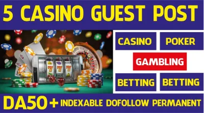 Top 5 Guest Posts for Casino, Gambling, CBD, Crypto Sites - Google NEWS DA50+ Blogs