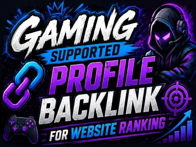 Gaming supported profile backlink for website ranking