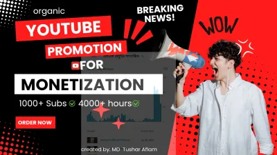 I will help you reach 4000+ watch hours and 1000+ subs