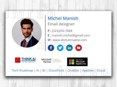 create a responsive, clickable HTML email signature