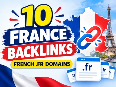 I Will Build 10 French Backlinks From .FR Domains for Your Website