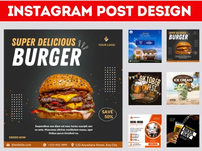 design Instagram posts and stories professionally