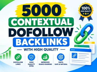 i will create 5000 Contextual Dofollow backlinks with High quality DA DR 