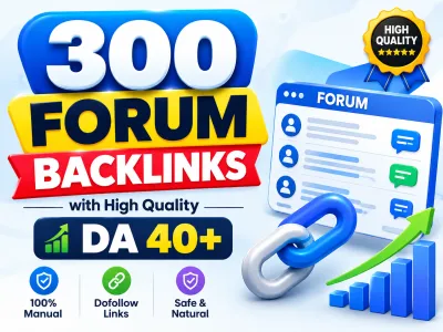 i will create 300 Forum Backlinks With High quality DA 40+