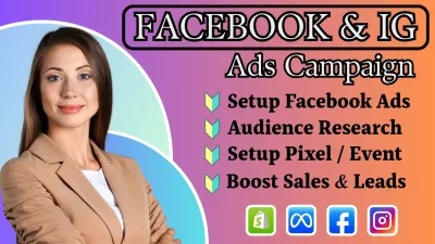 setup and manage facebook ads campaign and ig ad campaign to grow your business