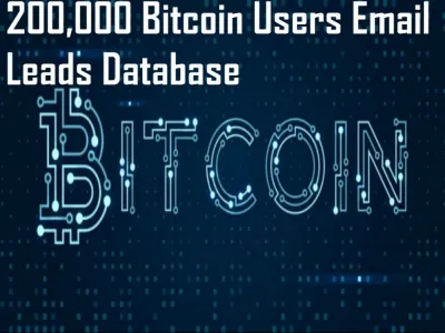200,000 Bitcoin Users Email Leads Database