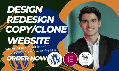 I will Create Revamp Copy or Clone a WordPress Website with Elementor Pro