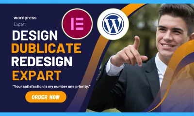 I will design redesign copy clone WordPress site using Elementor Pro