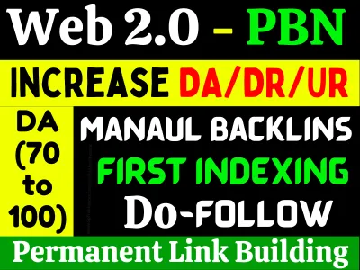 I will create 25 Do-Follow web2.0-PBN contextual backlinks to get ranking Google first page landing