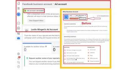 fix disable facebook business manager, fix ad account, reinstate fb ad account