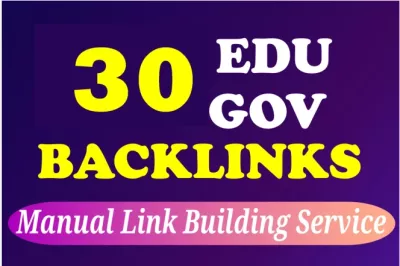 Create Manually 30 High quality Contextual Edu Gov Backlinks