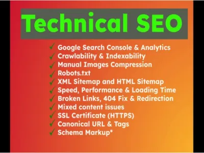 Will Fix 404 Errors, Broken Links, Robot txt, and XML Sitemap Indexing