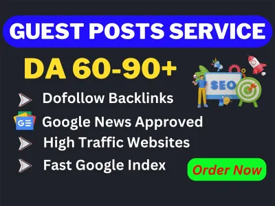 Write and Publish Dofollow Guest Post SEO Backlinks DA 55+ Google News Approved Websites