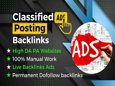 Manually Submit 200 Classified Ads Post on Top Ad Posting USA sites with dofollow backlinks