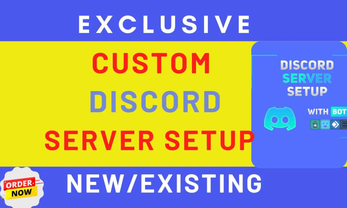 Setup your best custom discord server.