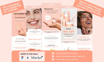 create a custom klaviyo and mailchimp email template design