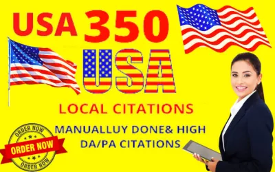 I will do 300 USA local citations and directory submission