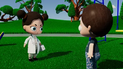 create story based 3d kids animation video