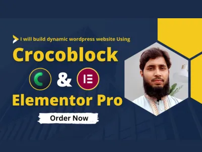 create modern wordpress website using elementor and crocoblock