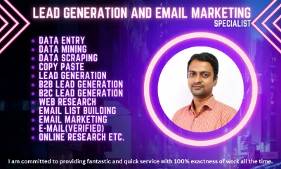 do lead generation email list building and marketing