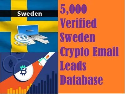Give You 5,000 Verified Sweden Crypto Email Leads Database