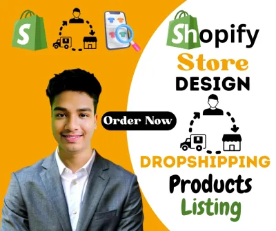 I will setup profitable shopify website or shopify store design for dropshipping online business