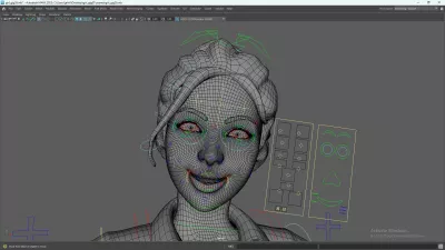 rigg your 3d character  with facial control panel