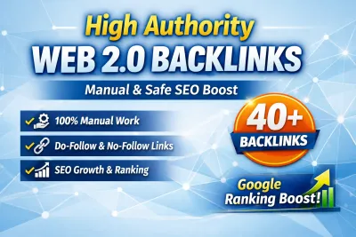  build manual high quality web 2.0 backlinks for SEO ranking
