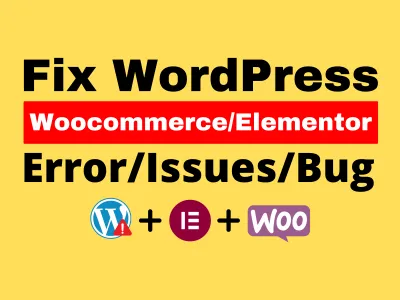 fix wordpress issues, critical errors, and any bugs