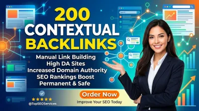 build 200 contextual backlinks for SEO and website ranking