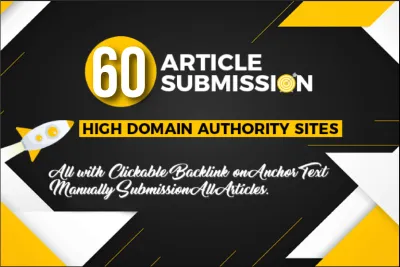 I will create 110 unique Article Submission SEO backlinks
