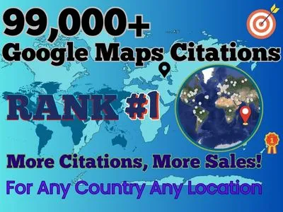Do 99,000 Google Maps Citations to Boost GMB Ranking & Local SEO Fast