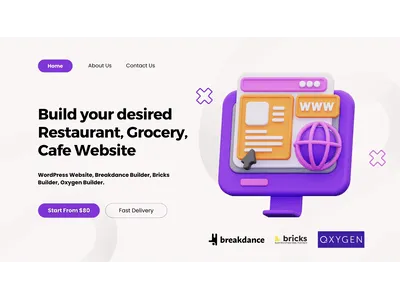 I will create unique restaurant, grocery, and café websites