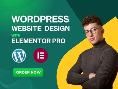 create responsive wordpress website design with elementor pro