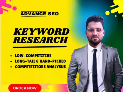do advanced SEO keyword research and competitor analysis for any niches