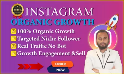 I will grow your Instagram with real organic promotion and engagement