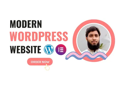 create a responsive modern WordPress website with elementor pro