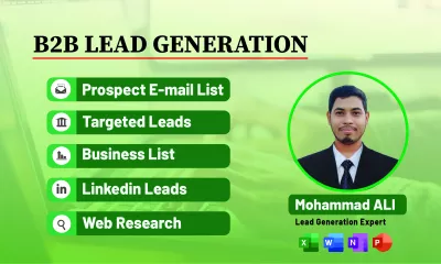 I will provide b2b lead generation and targeted leads for your business